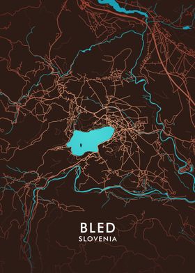 Bled City Map