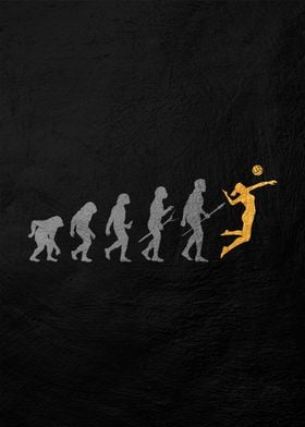 human evolution of voley