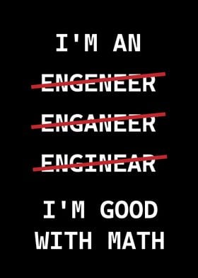 Engineer good with math