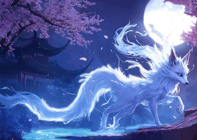 Mystical White Fox