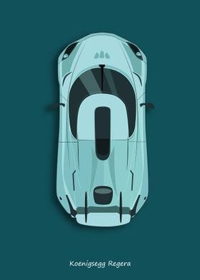 Koenigsegg Regera Top View