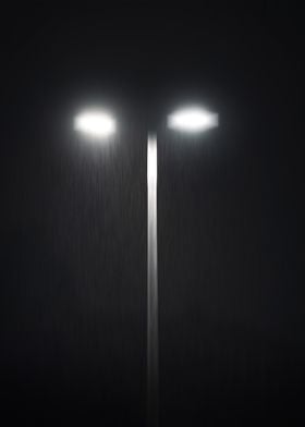 Rainy Night Streetlight