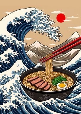 Ramen Great Wave