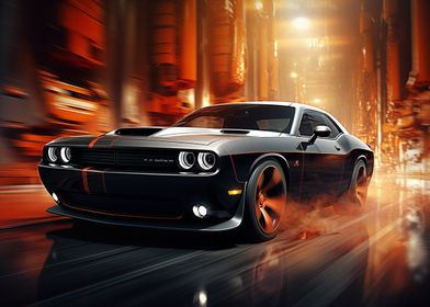 Black Dodge Challenger