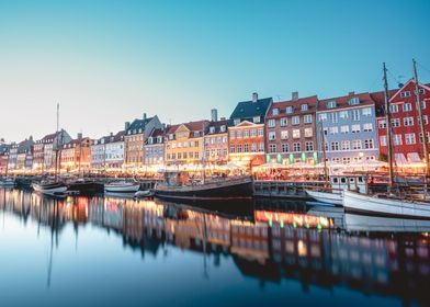 Nyhavn Night Copenhagen