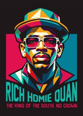 Rich Homie Quan popart Portrait