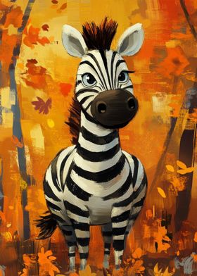 Cute Zebra Painting