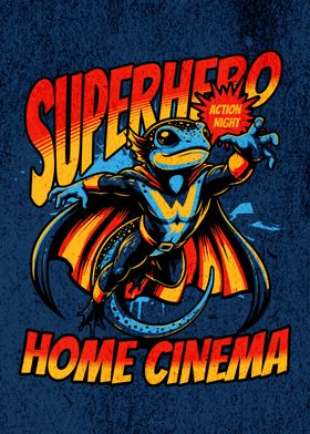 Lizard Superhero Home Cinema