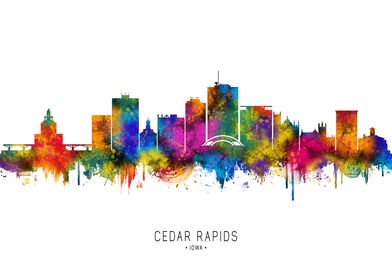 Cedar Rapids Iowa Skyline