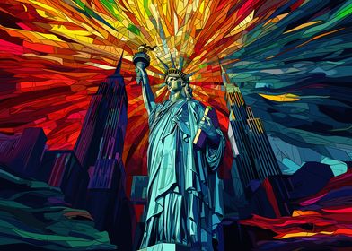 NY Statue of Liberty Art