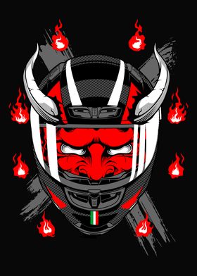 Devilish Motorcycle Helmet