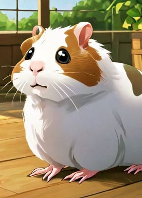 Cute Guinea Pig Illustration