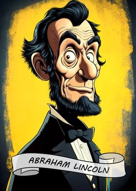 Abraham Lincoln Caricature Portrait