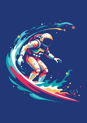 Astronaut Surfing