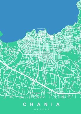 MAP CHANIA GREECE