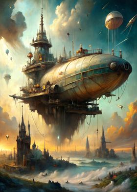 Futuristic Airship