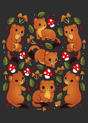 Cute Weasel Pattern