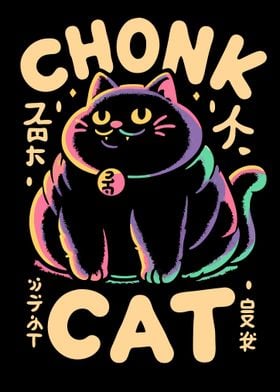 Chonk Cat Illustration