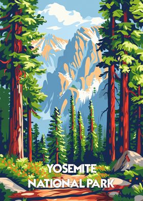 Yosemite National Park Poster