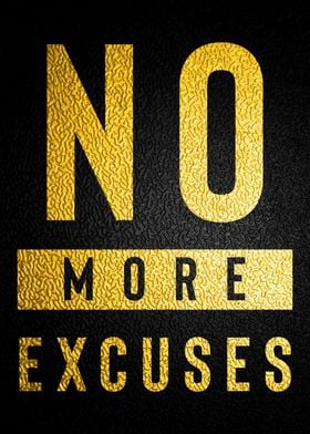 No More Excuses Poster