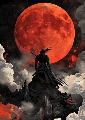 Samurai Under Blood Moon