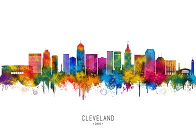 Cleveland Ohio Skyline