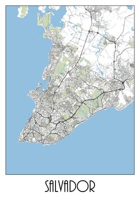 Salvador City Map