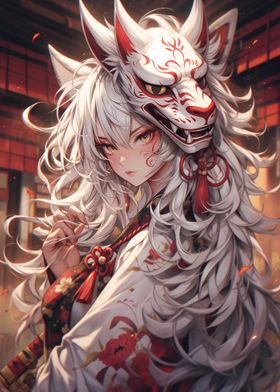 Cute Kitsune Mask Siren