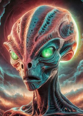 Alien With Green Eyes