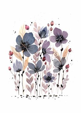 Watercolor Floral Bouquet