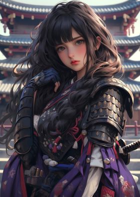 Samurai Girl Anime Art