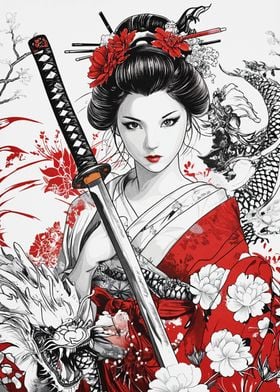 Geisha Samurai Japan