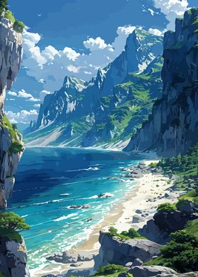 Mountain Coastline