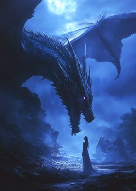 Dragon and Woman