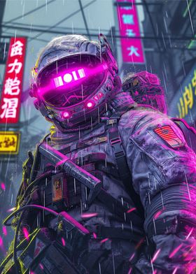 Cyberpunk Astronaut