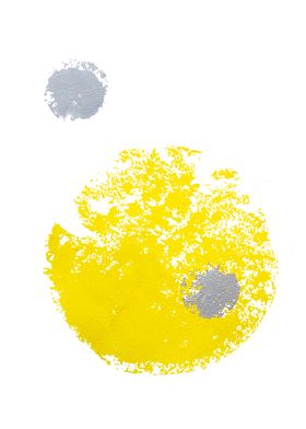 Yellow and Grey Abstract Art