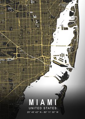 Miami Silver Map