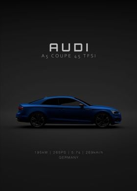 Audi A5 Coupe Blue