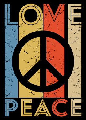 Peace & Love Retro Design