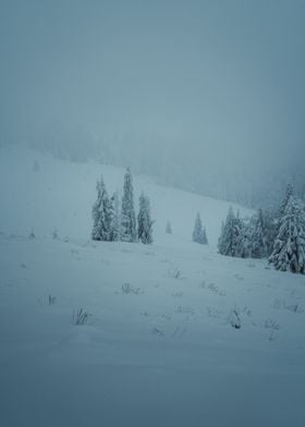 Snowy Mountain Landscape