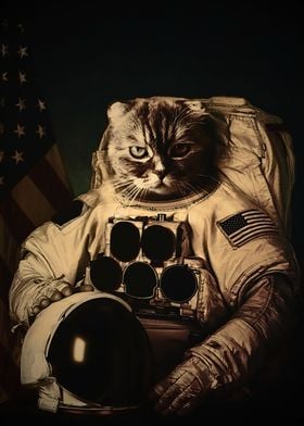 Astronaut Space Cat