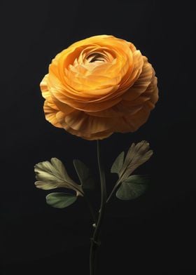 Single Yellow Ranunculus