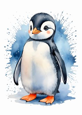 Penguin Watercolor