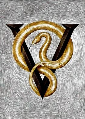 Golden Snake Symbol