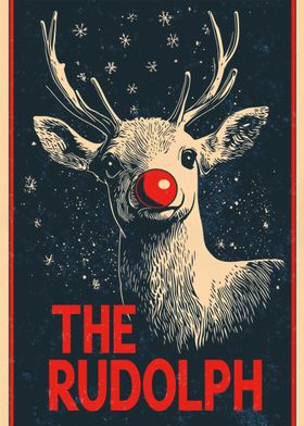 Christmas Rudolph the Reindeer Poster