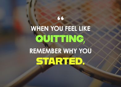 Badminton Inspirational