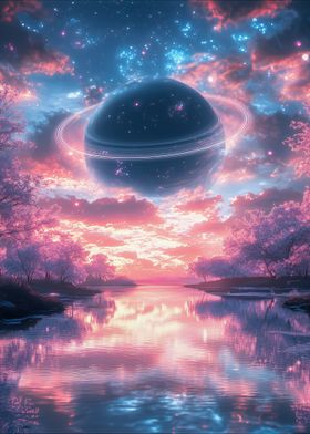 Dreamy Planet Landscape