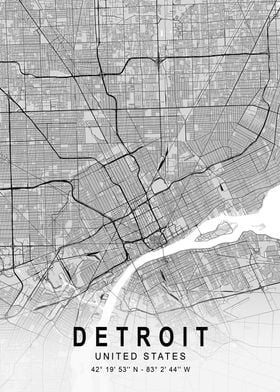 Detroit Light Map