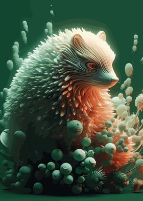 Hedgehog 3D Illustration