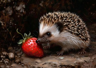 Hedgehog and Strawberry